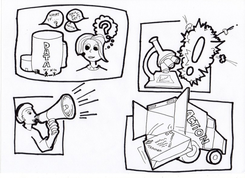 DotComLab original hand sketch